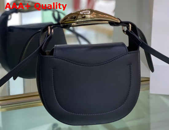 Chloe Kiss Small Purse in Full Blue Small Grain Calfskin Replica