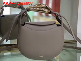 Chloe Kiss Small Purse in Motty Gray Small Grain Calfskin Replica