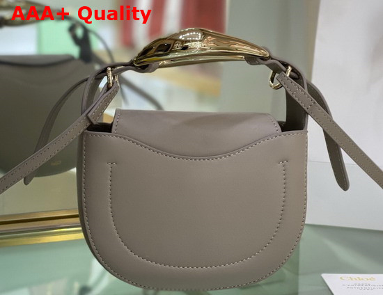 Chloe Kiss Small Purse in Motty Gray Small Grain Calfskin Replica