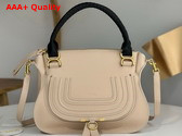 Chloe Large Marcie Bag in Boyish Brown Grained Leather with Black Handle Replica