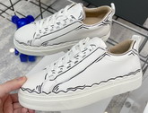 Chloe Lauren Sneaker Outlined Calfskin White Replica