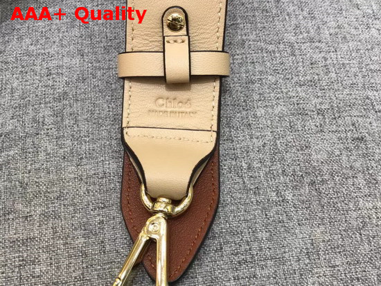 Chloe Leather Bag Strap in Brown Replica