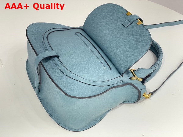 Chloe Marcie Bag in Cloudy Blue Grained Leather Replica