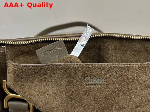 Chloe Marcie Bag in Flannel Grey Suede Leather Replica