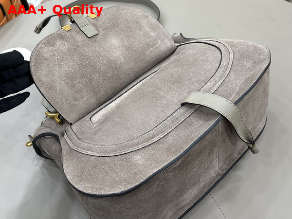 Chloe Marcie Bag in Motty Grey Suede Leather Replica