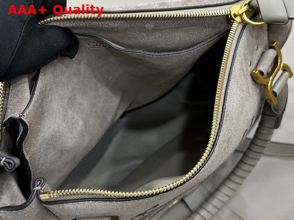 Chloe Marcie Bag in Motty Grey Suede Leather Replica