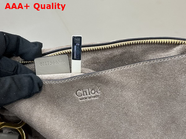 Chloe Marcie Bag in Motty Grey Suede Leather Replica