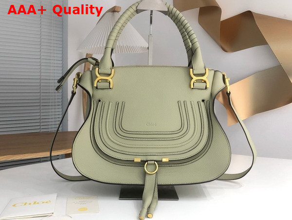 Chloe Marcie Bag in Pottery Green Grained Leather Replica