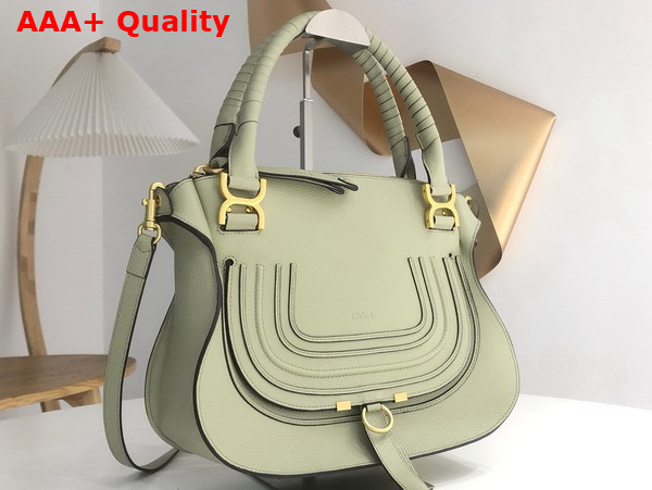 Chloe Marcie Bag in Pottery Green Grained Leather Replica