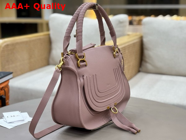 Chloe Marcie Bag in Woodrose Grained Leather Replica