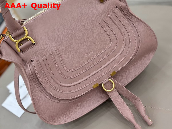 Chloe Marcie Bag in Woodrose Grained Leather Replica