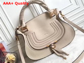 Chloe Marcie Double Carry Bag in Beige Small Grain Calfskin Replica