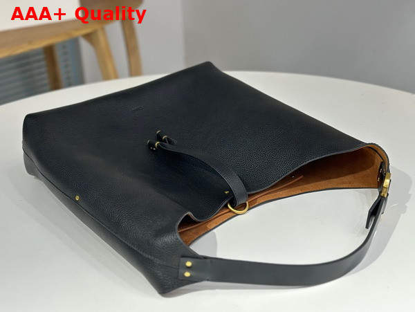 Chloe Marcie Hobo Bag in Black Grained Calfskin Replica