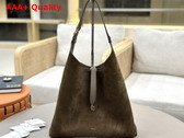 Chloe Marcie Hobo Bag in Flannel Grey Suede Leather Replica