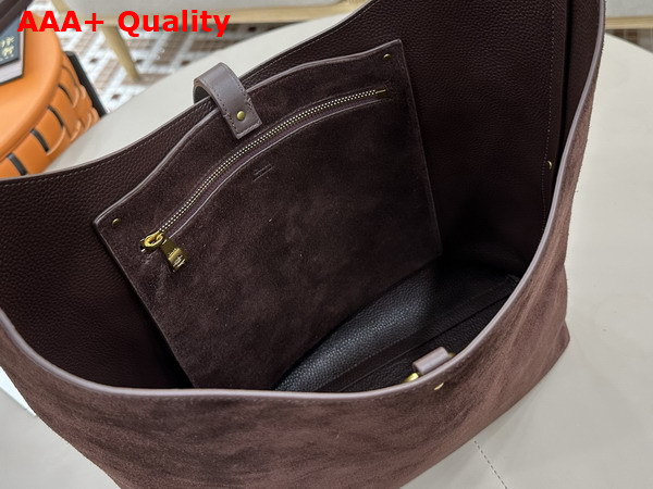Chloe Marcie Hobo Bag in Kohl Brown Suede Leather Replica