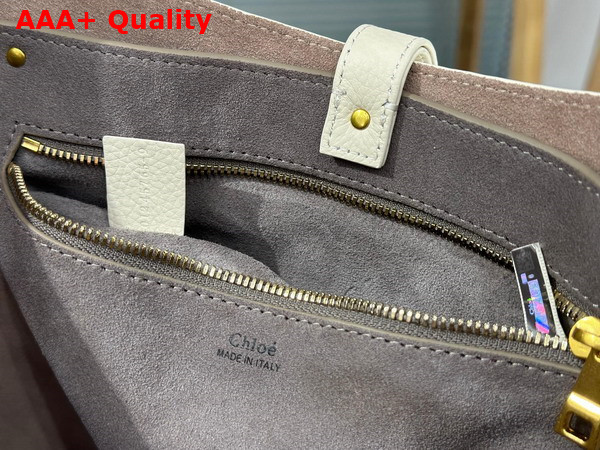 Chloe Marcie Hobo Bag in Misty Ivory Grained Calfskin Replica
