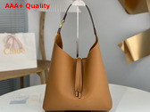 Chloe Marcie Hobo Bag in Pottery Brown Grained Calfskin Replica