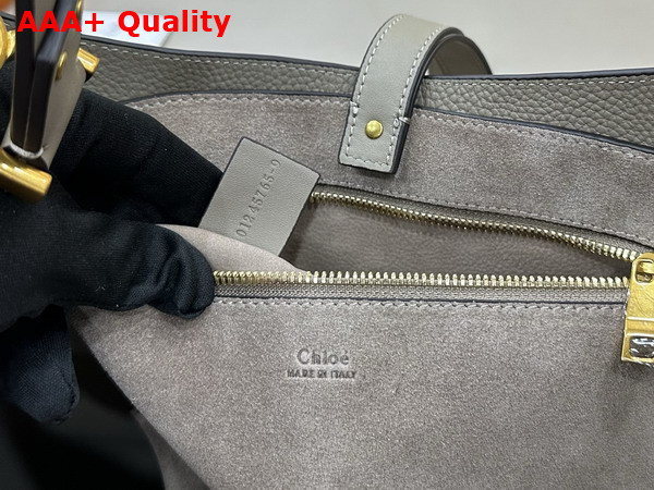 Chloe Marcie Hobo in Motty Grey Suede Leather Replica