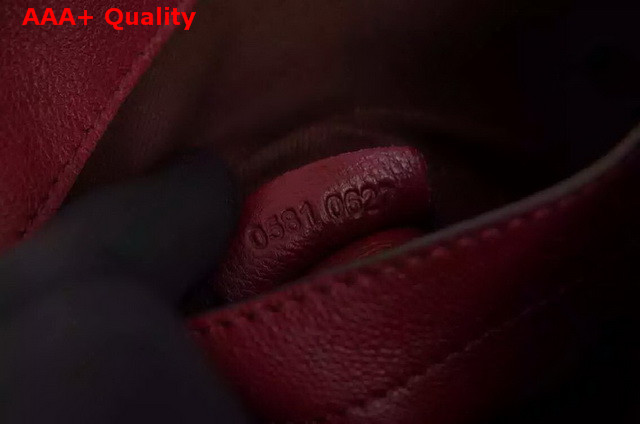 Chloe Marcie Saddle Bag In Oxblood Grained Calfskin Replica