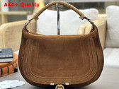 Chloe Marcie Shoulder Bag in Brown Suede Leather Replica