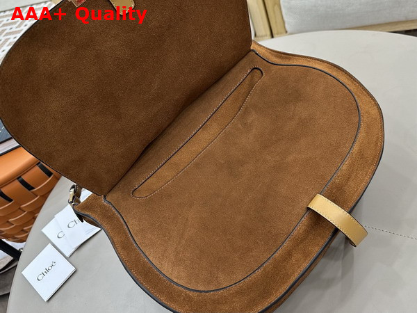 Chloe Marcie Shoulder Bag in Brown Suede Leather Replica