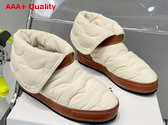 Chloe Maxie Padded Ankle Boot in Beige Replica