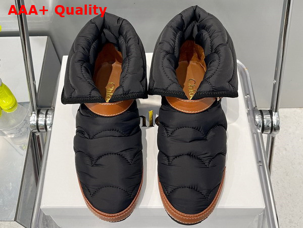 Chloe Maxie Padded Ankle Boot in Black Replica