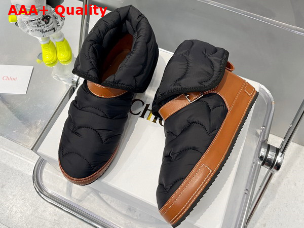 Chloe Maxie Padded Ankle Boot in Black Replica
