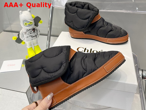 Chloe Maxie Padded Ankle Boot in Black Replica