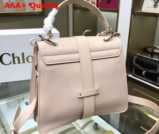Chloe Medium Aby Day Bag in Beige Grained and Shiny Calfskin Replica