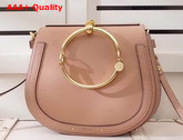 Chloe Medium Nile Bracelet Bag in Biscotti Beige Smooth and Suede Calfskin Replica