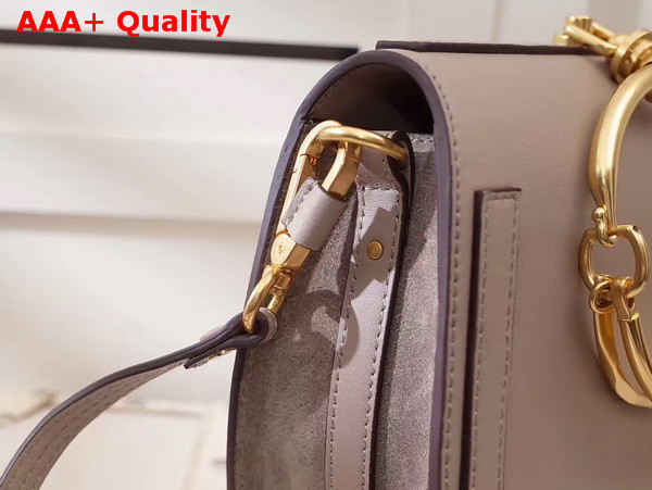 Chloe Medium Nile Bracelet Bag in Motty Grey Smooth and Suede Calfskin Replica