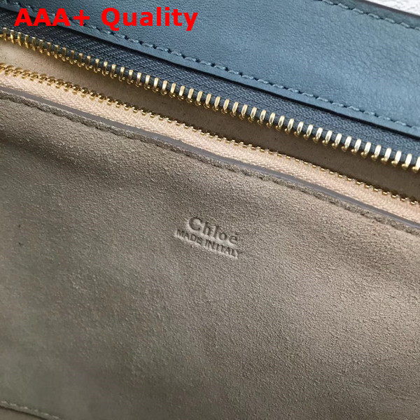Chloe Medium Pixie Bag Cloudy Blue Suede Calfskin Replica