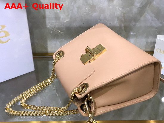 Chloe Mini Annie Shoulder Bag in Nude Shiny Calfskin Replica