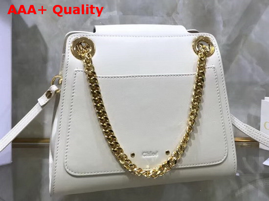 Chloe Mini Annie Shoulder Bag in White Shiny Calfskin Replica