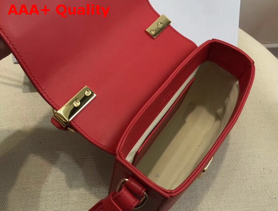 Chloe Mini Chloe C Bag in Shiny and Suede Calfskin Plaid Red Replica