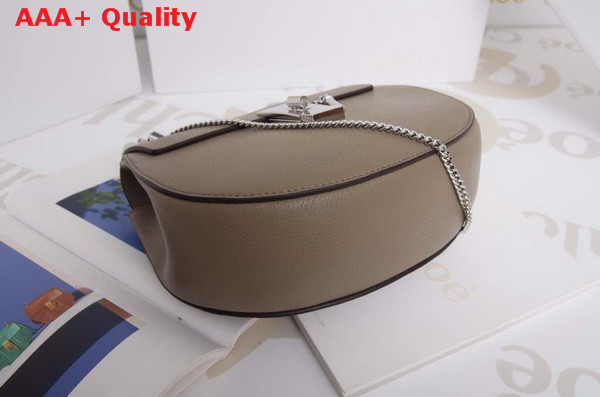 Chloe Mini Drew Bag in Grey Grained Calfskin Replica