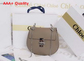 Chloe Mini Drew Bag in Grey Grained Calfskin Replica