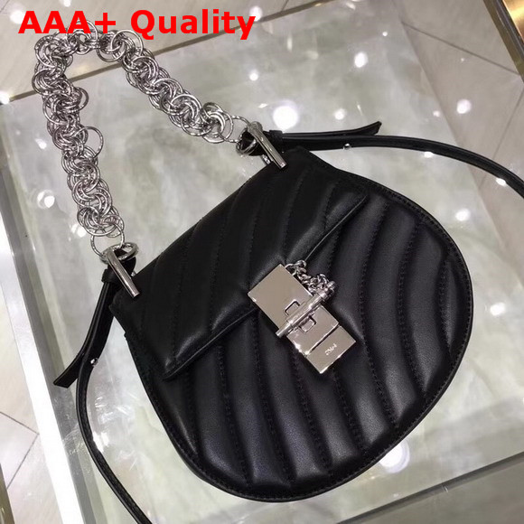 Chloe Mini Drew Bijou Bag in Black Quilted Smooth Calfskin Replica