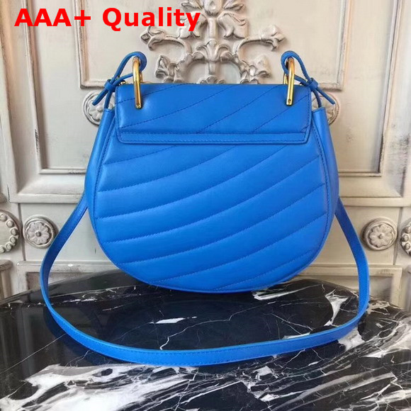 Chloe Mini Drew Bijou Bag in Blue Quilted Smooth Calfskin Replica