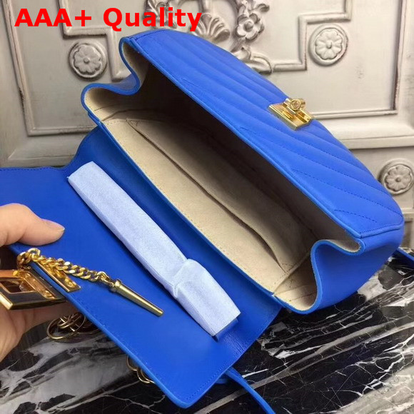 Chloe Mini Drew Bijou Bag in Blue Quilted Smooth Calfskin Replica