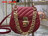 Chloe Mini Drew Bijou Bag in Red Quilted Smooth Calfskin Replica