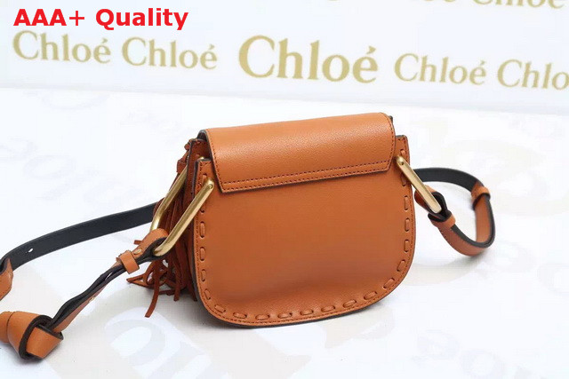 Chloe Mini Hudson Bag In Smooth Calfskin With Multi Tassels Caramel Replica