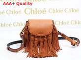 Chloe Mini Hudson Bag In Smooth Calfskin With Multi Tassels Caramel Replica