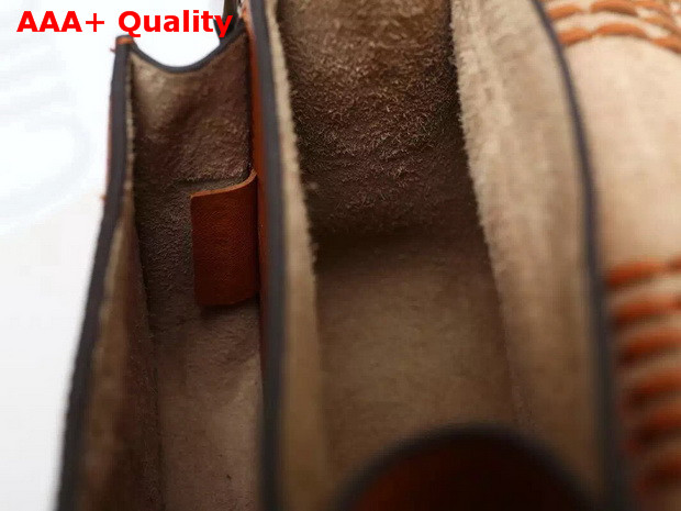Chloe Mini Hudson Bag In Smooth Calfskin With Suede Calfskin Tassel Caramel Replica