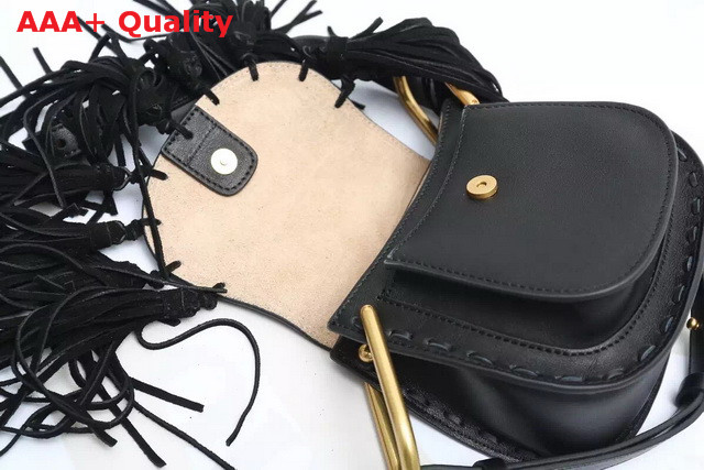 Chloe Mini Hudson Bag with Multi Tassels Black Replica