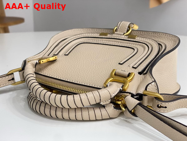Chloe Mini Marcie Bag in Beige Grained Leather Replica