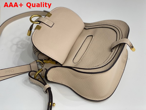 Chloe Mini Marcie Bag in Beige Grained Leather Replica