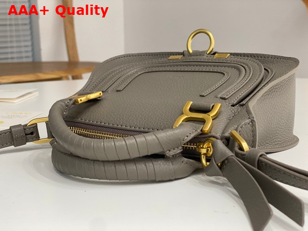 Chloe Mini Marcie Bag in Cashmere Grey Grained Leather Replica