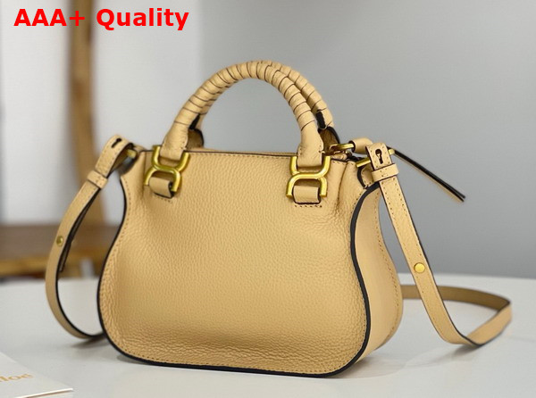 Chloe Mini Marcie Bag in Cream Grained Leather Replica